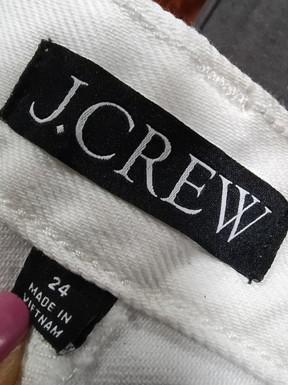 J.Crew White Denim Maxi Skirt 24 High Slit Modesty Frayed Hem Preppy Clean - Picture 3 of 14